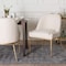 Baxton Studio Nalima Dining Chair - Modern Accent Side Chair with Hand-Forged Metal Frame and Wingback Seat 270-14714-ZORO - alternate 3