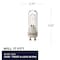 Bulbrite Pack of 535 Watt Dimmable Clear Double Envelope DJD Twist & Lock Bi-PinGU10Halogen Bulb, 5PK 860642 - alternate 6