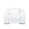Homeroots 41" White Italian Leather Wall Hugger Recliner With USB 634540 - alternate 6