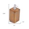 Homeroots Designer Genuine Teak Soap Dispenser 475850 - alternate 2