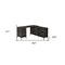 Homeroots 60" Gray and Black L Shape Computer Desk With Three Drawers 489928 - alternate 3