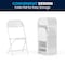 Flash Furniture Kids Folding Chair, White Y-KID-WH-GG - alternate 3