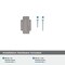 Amerock Mulholland 1-1/4 inch 32mm Length Polished Nickel Cabinet Knob 2000729 - alternate 3
