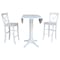 Whitewood Industries Extension Dining Tables, 45 in L, 38 in H, Parawood Top K08-42DPT-27-S6133-2 - alternate 2