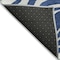 Homeroots 8' Navy Blue And Ivory Round Animal Print Washable Indoor Outdoor Area Rug 600632 - alternate 3