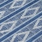 Homeroots 8' Navy Blue And Ivory Round Geometric Washable Indoor Outdoor Area Rug 599642 - alternate 4