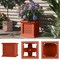 Pure Garden Rattan Style Outdoor Planter Box 14.65-Inch-Square Decorative Flower or Plant Pot 50-LG1468 - alternate 6