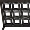 Homeroots 23" Black Iron Geometric Floor Tealight Candle Holder 490204 - alternate 2