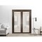 Sartodoors Sliding French Double Pocket Doors with Frosted Glass Planum 2113 48x80 (2* 24x80) Solid Core PLANUM2113DP-CA-48 x 80 (2* 24x80) - alternate 3