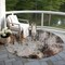 Homeroots 8' Gray Rust And Ivory Round Abstract Washable Indoor Outdoor Area Rug 615862 - alternate 4