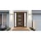 Vdomdoors Front Exterior Prehung Metal-Plastic Door, Manux 8933 Walnut, 2 Side Sidelite Transoms, Office Comm MANUX8933EXD-WLN-W16+30+16xH80-RH - alternate 3