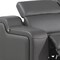 Homeroots Dark Gray Italian Leather Power Reclining L Shaped Five Piece Corner Sectional 544981 - alternate 3