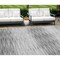 Homeroots 9' X 12' Gray And Charcoal Abstract Washable Indoor Outdoor Area Rug 587414 - alternate 1