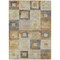 Homeroots 5' X 8' Linen Blue And Copper Geometric Washable Indoor Outdoor Area Rug 605044 - alternate 4