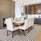 World Rug Gallery Distressed Bohemian Stripes Washable Non Slip Area Rug 5 ft x 7 ft Beige WR76BEIGE5X7 - alternate 4