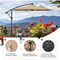 Simple Deluxe 10FT Offset Patio Umbrella, TAN LGBRLAOFFSET10TAN - alternate 6