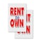Signmission Rent To Own, Vinyl Decals Only 24 Inch x 36 Inch, Vinyl Decal, 2PK DSB-2436-2PACK-Rent To Own - alternate 1