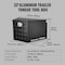 Vevor Trailer Tongue Tool Storage Box 33x19x18 inch Aluminum Alloy + Lock Keys JL-TB09-3 - alternate 4