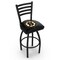 Holland Bar Stool Co 36" Blk Wrinkle Boston Bruins Swivel Bar Stool, Ladder Back L01436BosBru - alternate 1