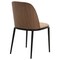 Leisuremod Tule Dining Side Chair, Walnut Frame with Brown Leather Seat TCWN18BR - alternate 6