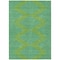 Homeroots 3' X 5' Green And Aqua Geometric Washable Indoor Outdoor Area Rug 598734 - alternate 6