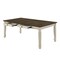 Homeroots 78" Oak and Cream Wood Dining Table 631280 - alternate 3