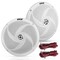 Pyle PyleUsa 8 in Marine Vehicle Speakers Dual 2-Way 320W 4 Ohm Low Profile Waterproof Car Component PLMRS8W - alternate 1