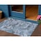 Homeroots 3' X 5' Denim Blue And Blue Abstract Washable Indoor Outdoor Area Rug 609238 - alternate 1