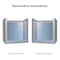 Fab Glass And Mirror Bypass Sliding Shower Door Sorrento Economy Series Adjustable 56in-60in Width 72in Height - Semi-F SHSO60X72BN - alternate 3