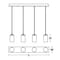 Afx Leo 4-Light Linear Pendant, 120V, 60W, Light Brass LEOP0412MBLBLNR4 - alternate 2