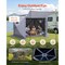 Vevor 6 Sided Pop up Gazebo Screen Tent Removable Top 12x12 ft for 8-10 Persons FY12X12Smoky Gray-6 - alternate 3