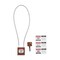 Brady Velocity 16in Compact Cable Lockout Padlocks Nylon 8in Shackle Clearance KD Brown CPPL-BRN-400CB-KD - alternate 2