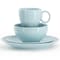 Gibson Elite Alemany 16 Piece Round Stoneware Dinnerware Set in Aqua 92841.16RM - alternate 3
