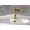Kingston Brass One-Handle Single-Hole Bathroom Faucet with Push Pop-Up Drain, Polished Brass KS3542RNK - alternate 5