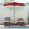 Villacera 9ft Half Umbrella, Red 83-OUT5463 - alternate 4