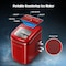 Galanz 2.3 Quart Countertop Ice Maker with Removable Basket and Scoop in Hot Rod Red GLCI26RDR3A - alternate 2