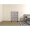Homeroots 30" Grey And Black Wood Five Drawer Chest 473070 - alternate 3