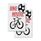 Signmission Bike Rental, Vinyl Decals Only 24 Inch x 36 Inch, Vinyl Decal, 2PK DSB-2436-2PACK-Bike Rental - alternate 1