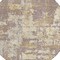 Homeroots 8' Lavender Gold And Beige Round Abstract Washable Indoor Outdoor Area Rug 597982 - alternate 3