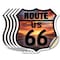 Signmission Route Us 66 Sunset, 4 inch X 4 inch, Vinyl Decal, 5PK SHI-D-5PACK-4-482 - alternate 1