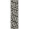 Homeroots 8' Runner Gray and Black Abstract Washable Non Skid Indoor Outdoor Runner Rug 559272 - alternate 4