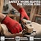 Bison Life Latex Crinkle Coated Work Gloves, Ultra Stretch Grip Gloves for Utility, Red/Black, 12 Pairs, 12PK BLZ-ESRG-18R-12 - alternate 2