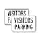 Signmission Visitors Parking, 12'' X 18'' 2 Signs, Heavy Gauge Aluminum, 2PK A-1218-2PACK-24618 - alternate 1