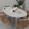 Skutchi Designs 8 Person Conference Table With Power Unit | 8' Boval Table | Harmony Series HAR-BOVL-48X96-T.BK-H3041-EBLK - alternate 5