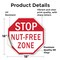 Signmission Stop Nut-free Zone, 18 Inch X 18 Inch, Vinyl Decal OC-D-18-119 - alternate 2