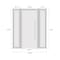 Vdomdoors Steel Door Dekton 0163 Ardesia Nero 2 Side Exterior Windows Sidelites/ Entry Door Painted W12+36+12 DEKTON0163EXD-ARD-W12+36+12xH80-LH-I - alternate 2