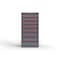 Strong Hold 8 drawer cabinet - (4x 5ft, 2x 6ft, 2x 7ft) - Red accents - Keyed Different S3060-PPDAS-0802DS - alternate 1