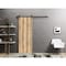 Sartodoors Sliding Barn Door with Hardware, Planum 0017 Oak and Aluminum Strips, 6.6FT Rail Hangers Sturdy Set PLANUM0017BD-B-DUB-32 - alternate 1