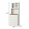 Homeroots 19" White Wood Lighted Four Drawer Dresser 714267 - alternate 2