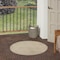 Homeroots 4' Cream And Beige Round Geometric Indoor Outdoor Area Rug 573906 - alternate 4